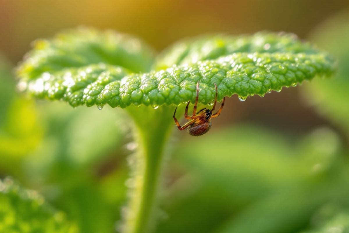 La menthe, un refuge inattendu pour les araignées : ce que vous devez savoir