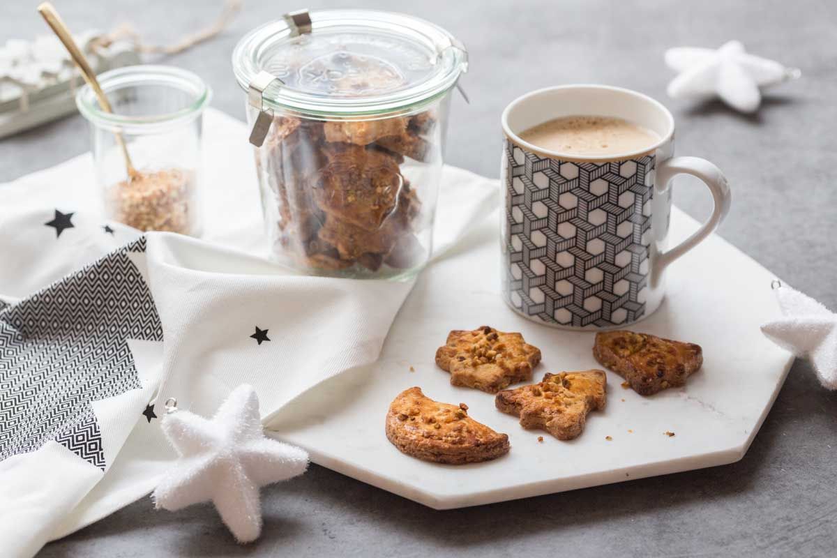Sablés aux noix : noisettes, amandes et pistaches