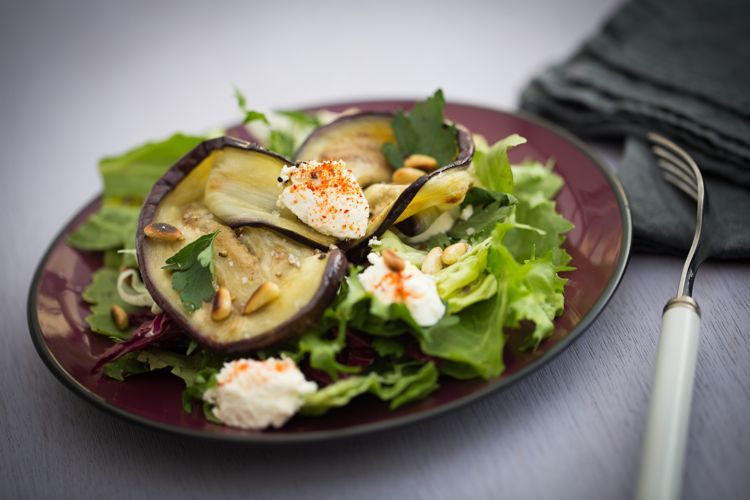 Salade d'aubergine au fromage