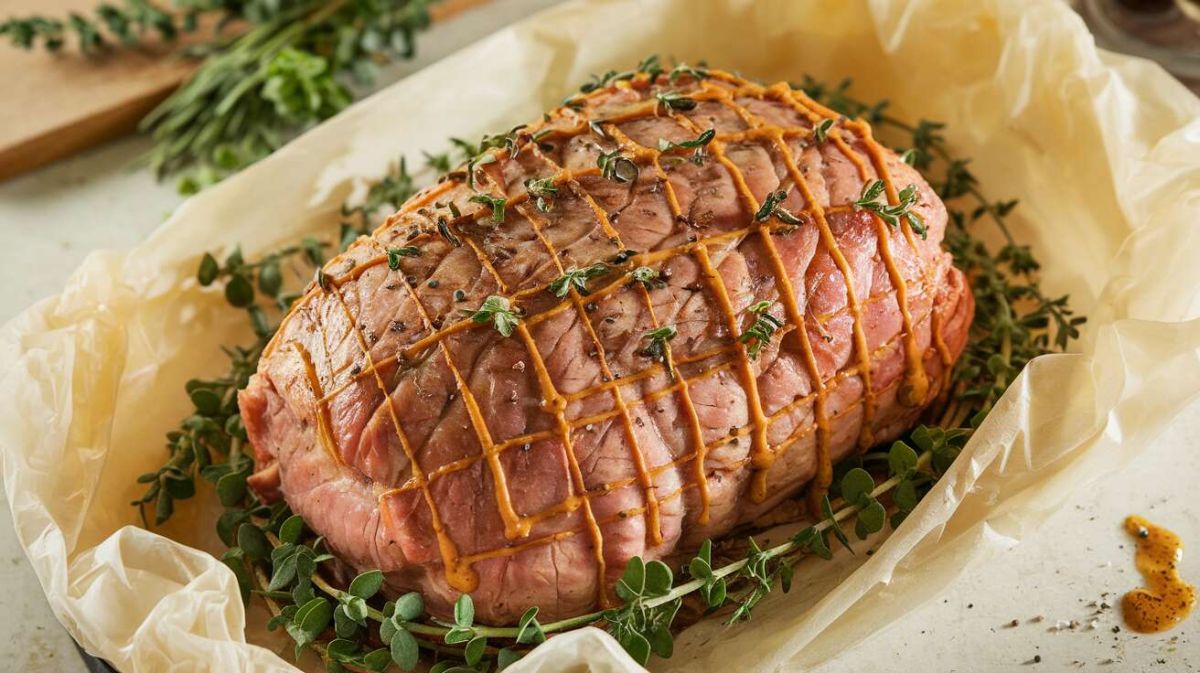 Rôti de porc léger à la Savora et aux herbes en papillote