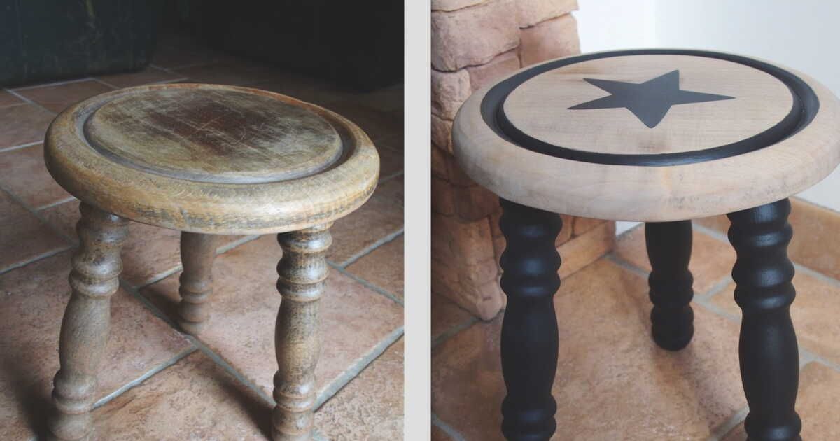 Redonnez vie à votre tabouret en bois avec une touche industrielle