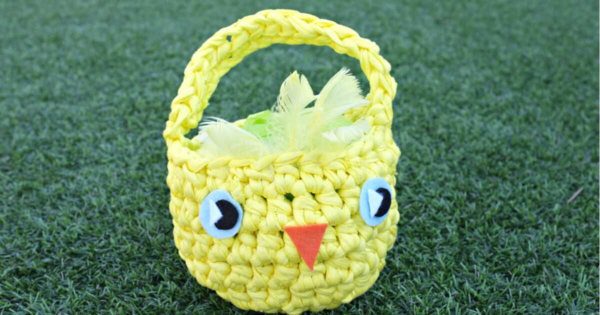 Créez un panier poussin au crochet