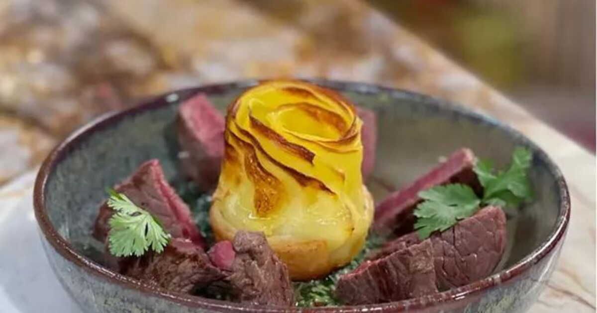 la recette festive de filet de bœuf et chimichurri de cyril lignac