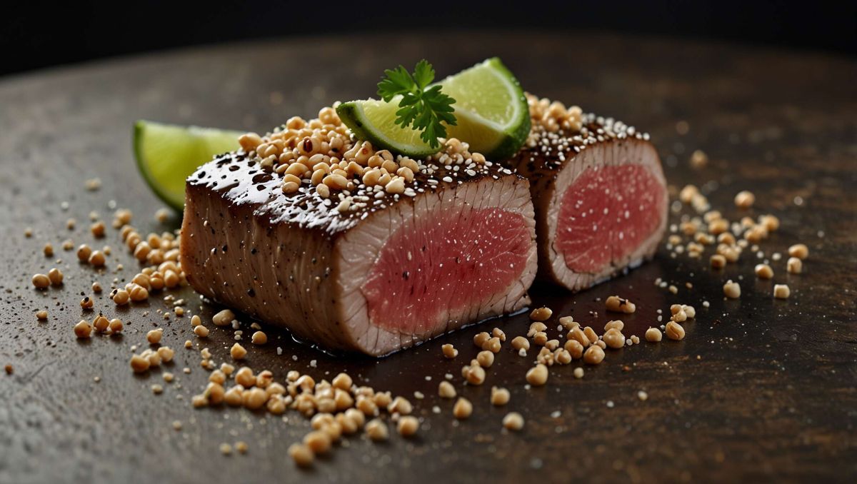 Découvrez le mi-cuit de thon frais au sésame : un délice à savourer