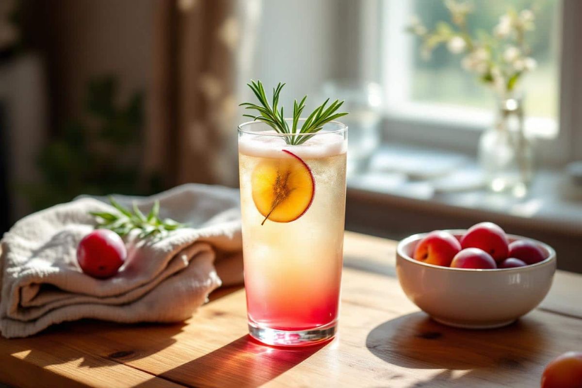 Redécouvrez l'apéritif avec le spritz mirabelle et romarin