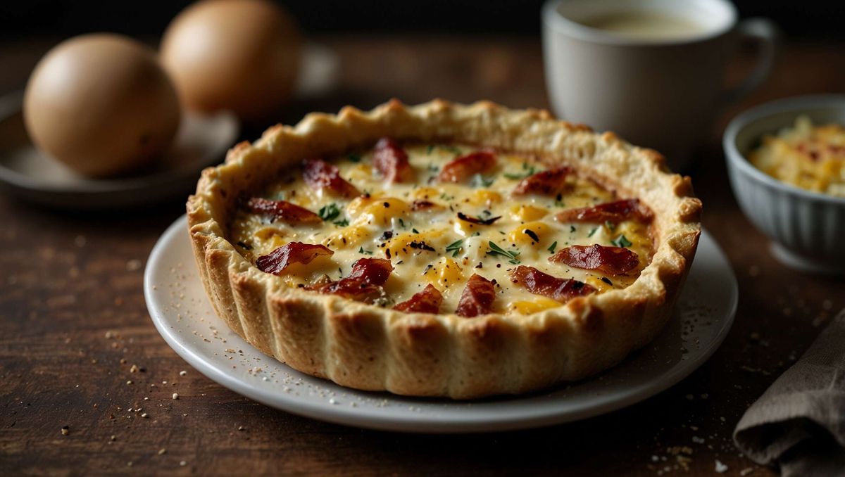 Une quiche aux endives et lardons à tomber par terre