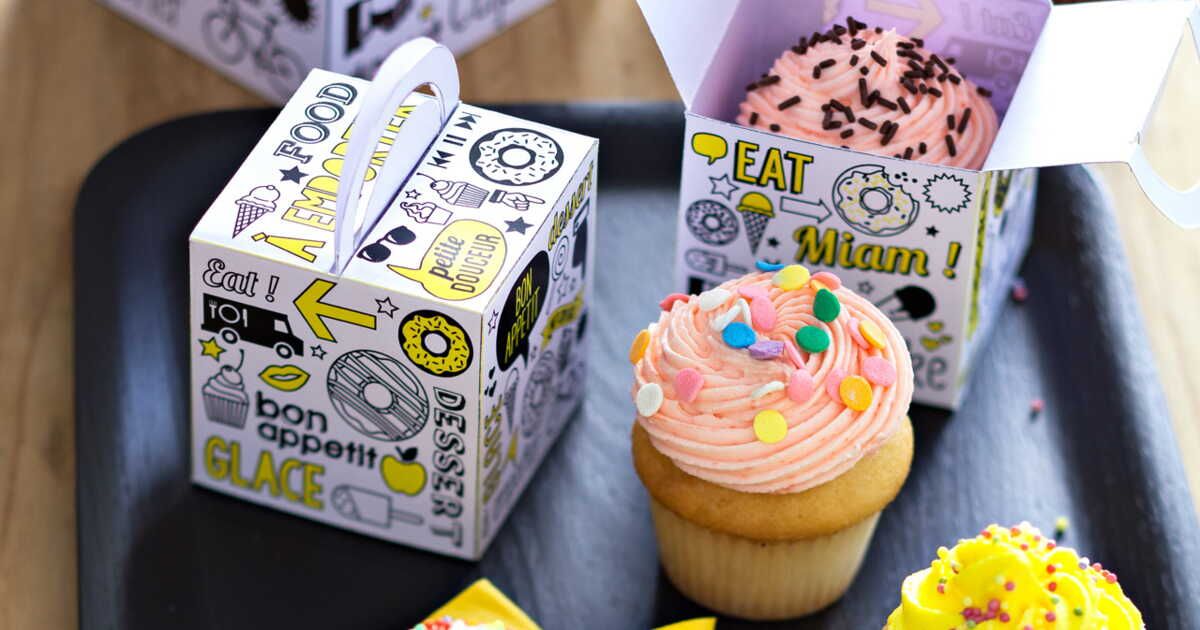 Découvrez notre boîte à cupcakes : un modèle gratuit à imprimer