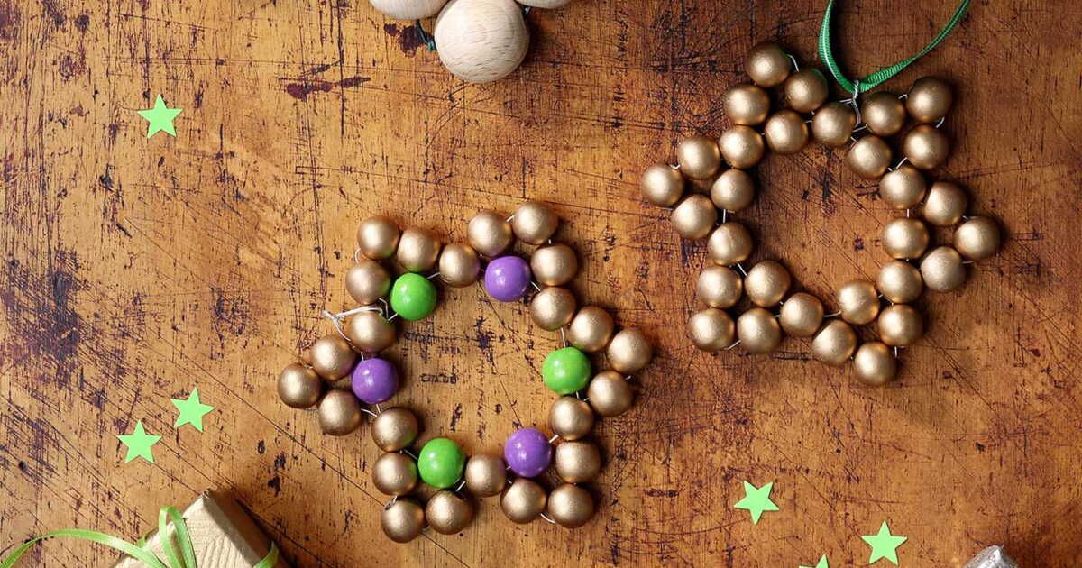 Des dessous-de-plat en étoiles pour une magie festive