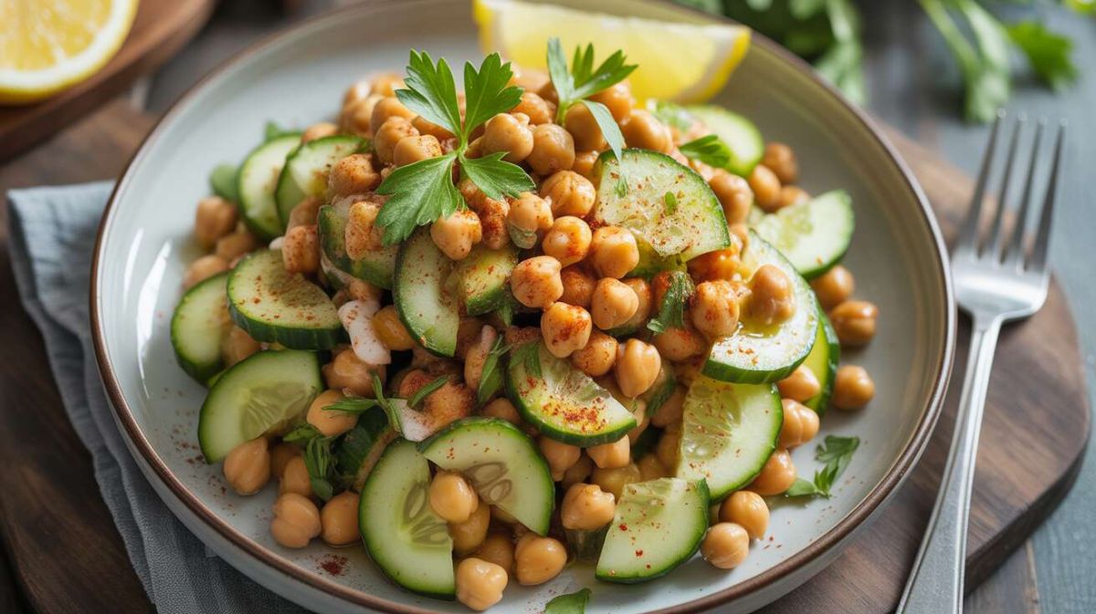 La salade fraîche de pois chiches : un repas équilibré à découvrir