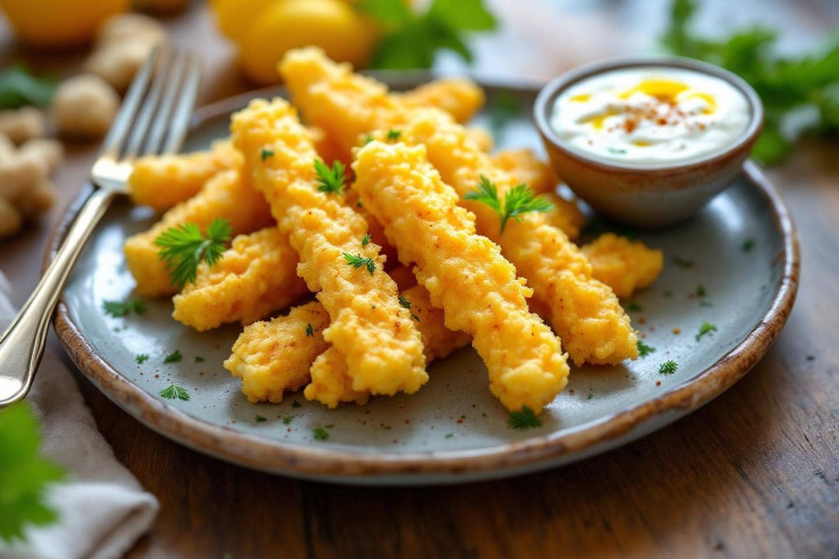 Savourez la tempura de courgettes avec sauce citronnée pour un apéro estival réussi