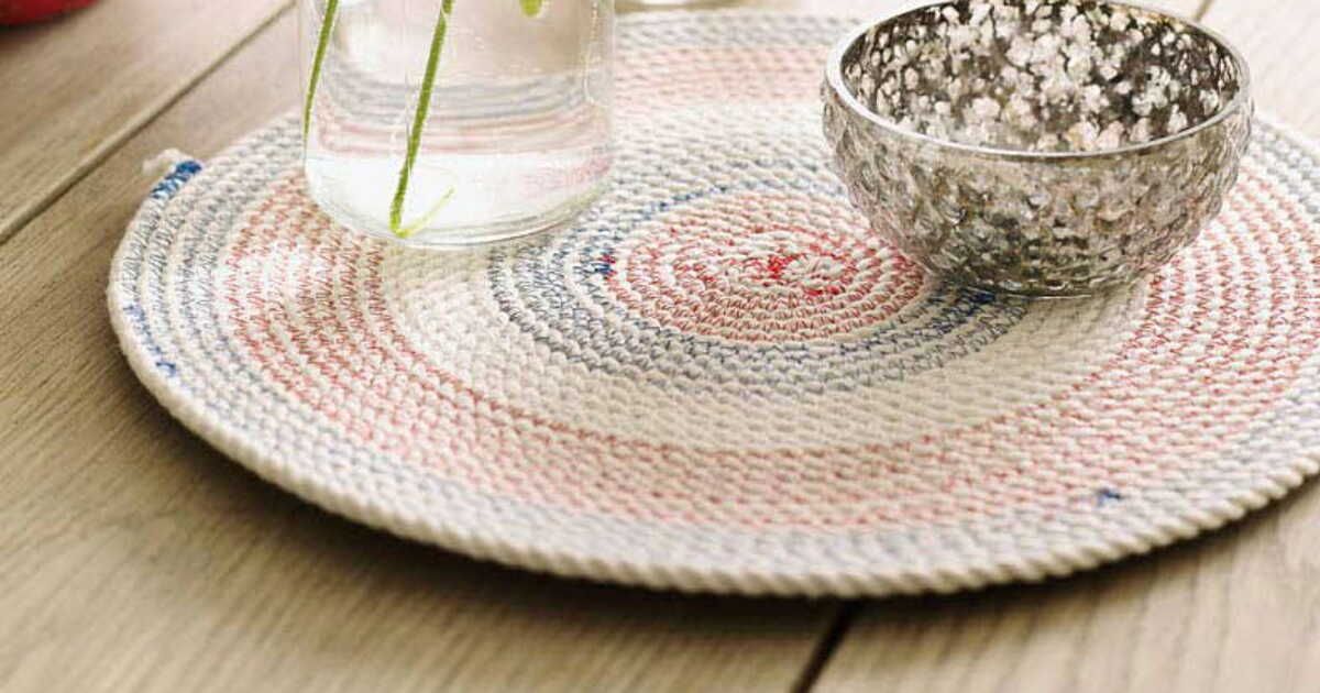 Couture facile : un dessous-de-plat en corde