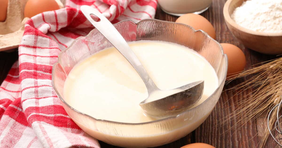 La recette de la pâte à crêpes à la cuillère et sans balance (pour 15 crêpes)