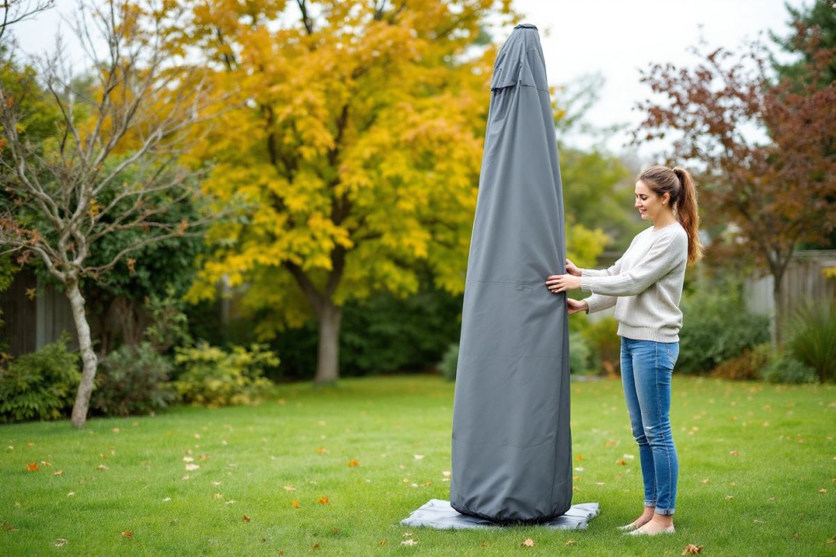 Protégez votre parasol avant l'automne pour seulement 23,19 € chez Jardiland