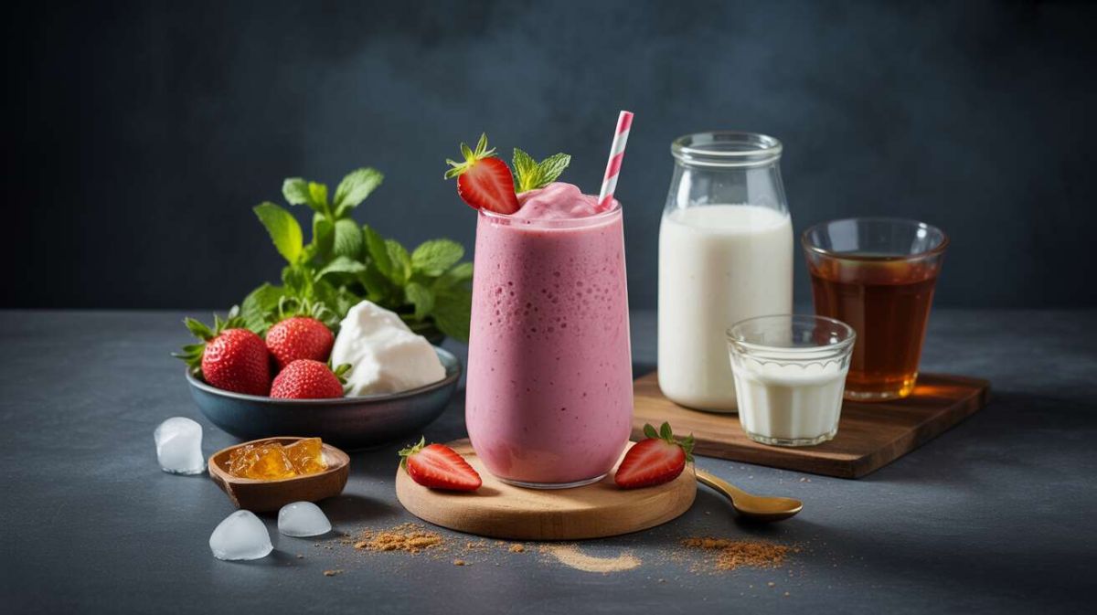 découverte d'un smoothie léger fraises menthe pour un été rafraîchissant