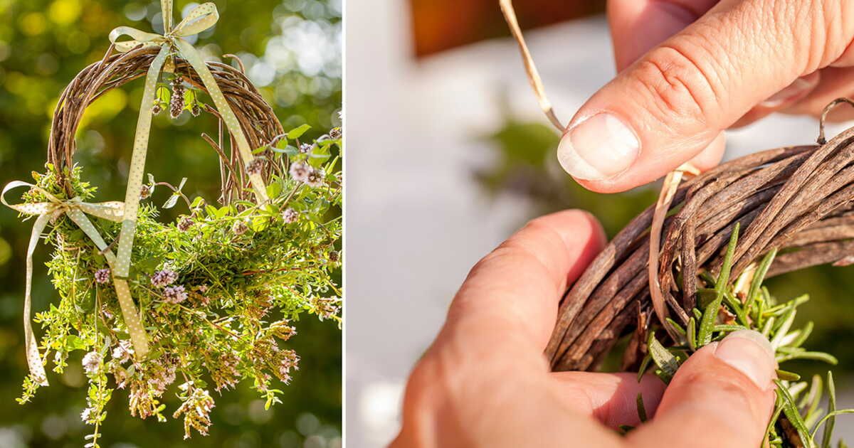 Découvrez les bienfaits d'une couronne d'herbes aromatiques pour votre santé