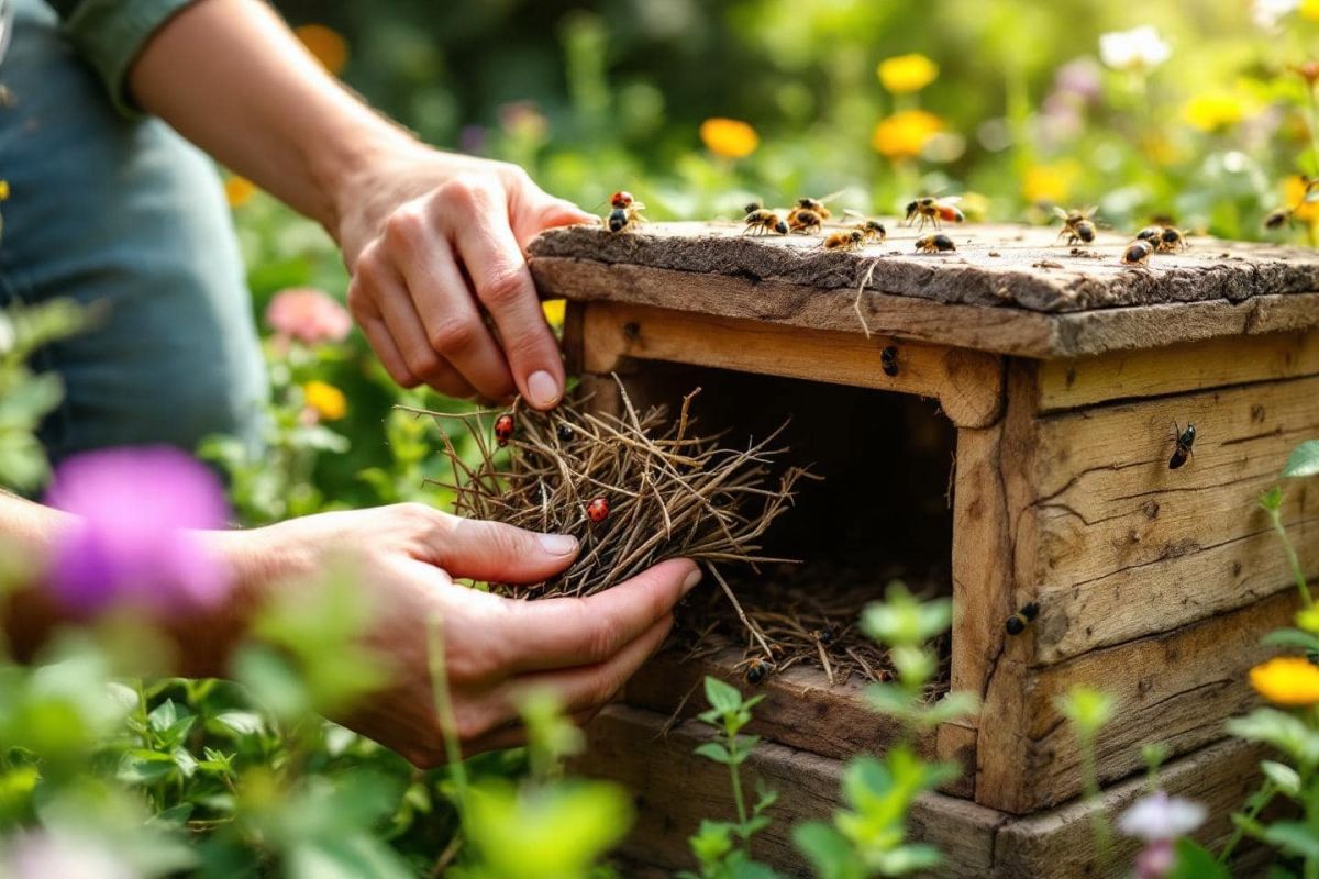 Transformez vos déchets de jardin en un oasis pour insectes cet été
