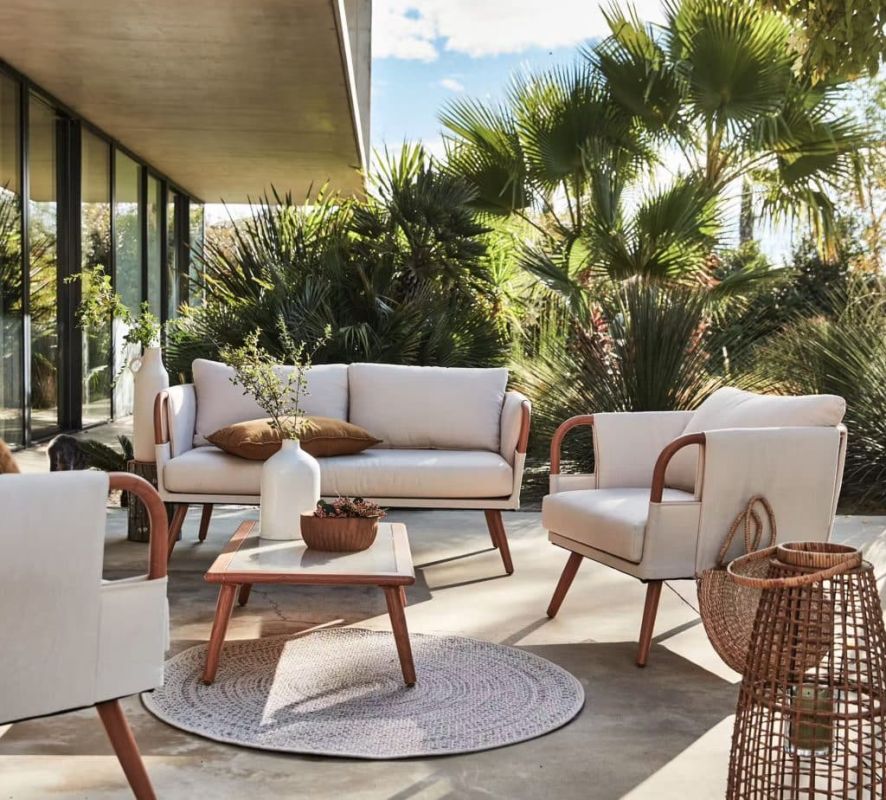aménager votre terrasse avec style : le salon de jardin 4 places à prix réduit chez alinéa